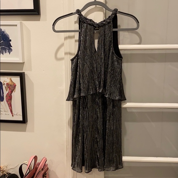 Ella Moss Metallic Ruffle Dress - Picture 2 of 4